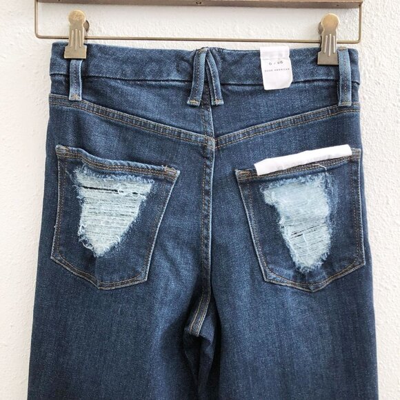 NWT GOOD AMERICAN Good Waist Distressed Back Pockets Size 25 - Picture 5 of 10